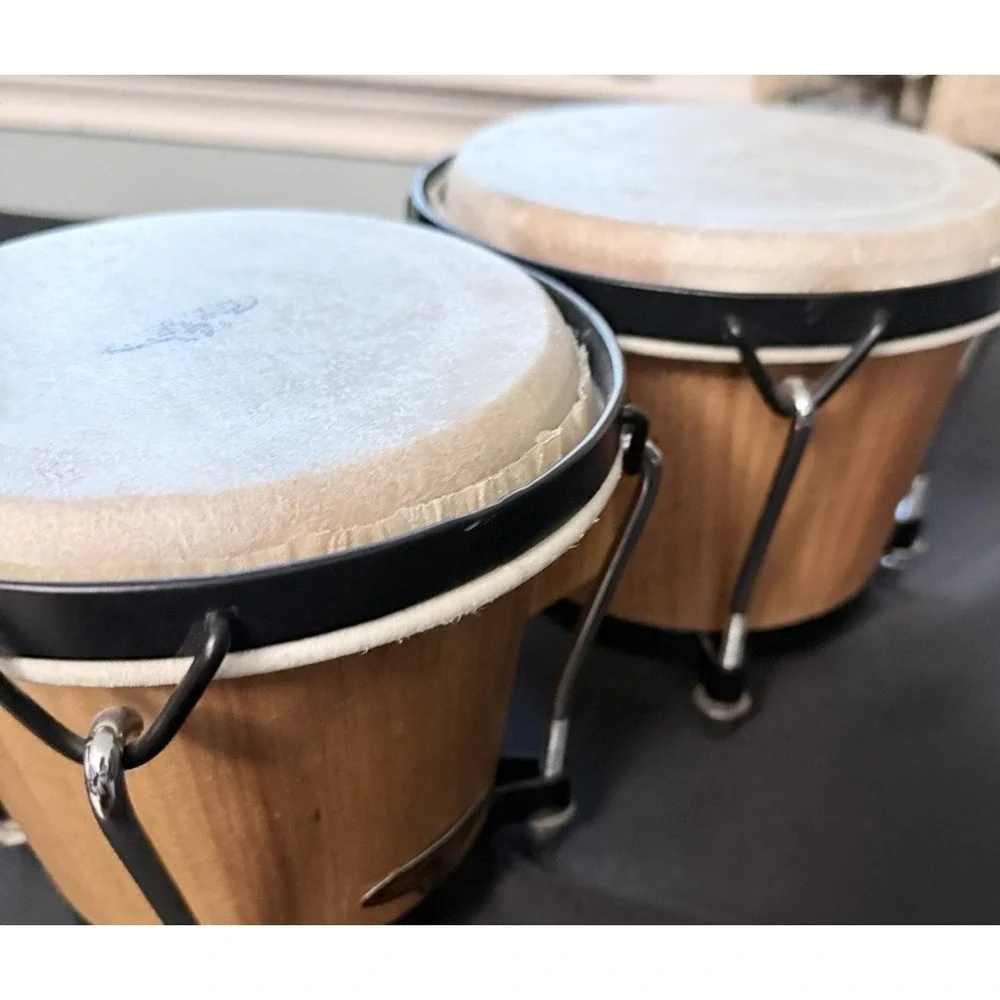 LP Latin Percussion  Bongos Wood Percussion Drum Set
